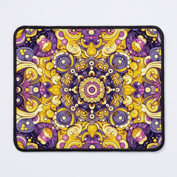 Item preview, Purple & Yellow Mandala 1 designed and sold by ollie-shop.