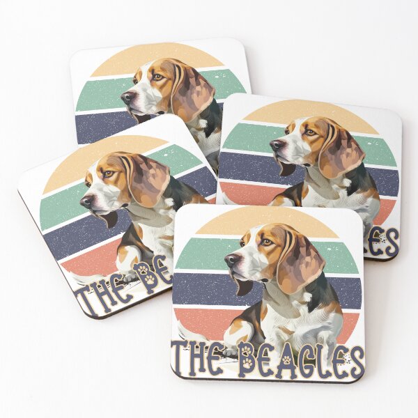 Item preview, The Beagles Cute Beagle Vintage Retro Distressed Sunset designed and sold by adriana-holmes.