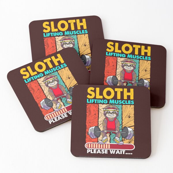 Item preview, Funny Sloth Lifting Muscles Loading Please Wait  designed and sold by ShopFanCreation.