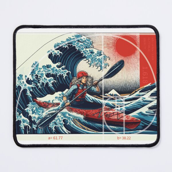Item preview, The Great Wave in Golden ratio designed and sold by Kajakfoto.