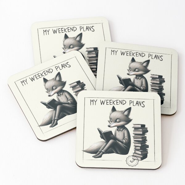 Item preview, Vibrant Weekend Fox - Book Lover Illustration designed and sold by RuyaFab.