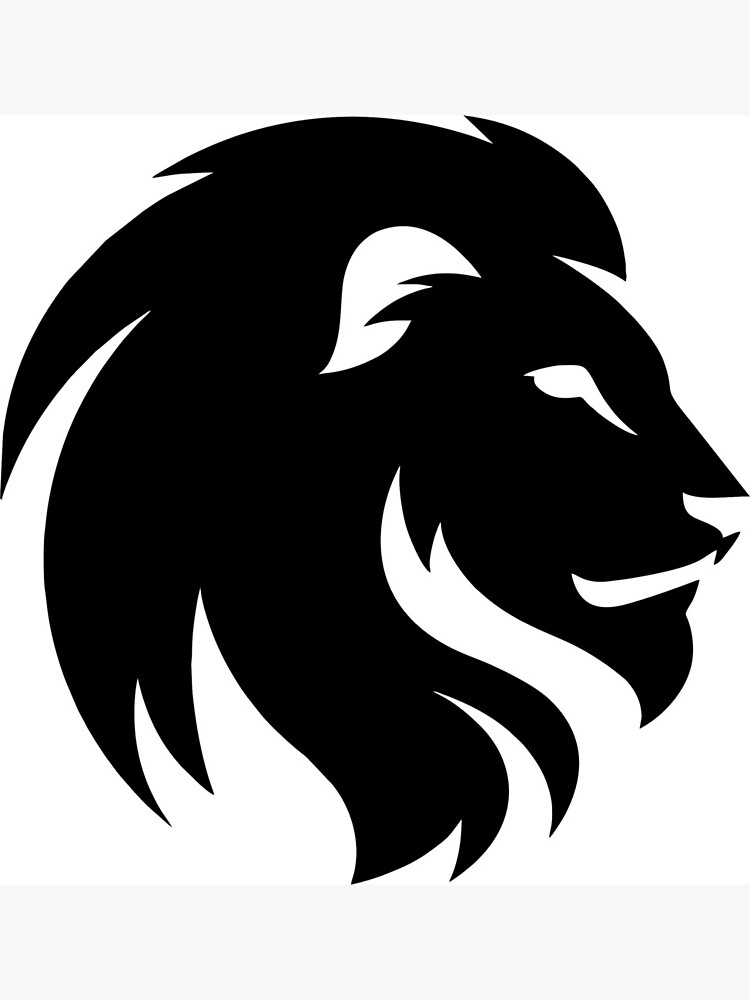 black formal shirt with lion logo