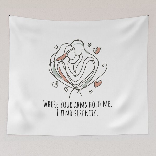 Item preview, Where your arms hold me, I find serenity. designed and sold by Expressartzone.