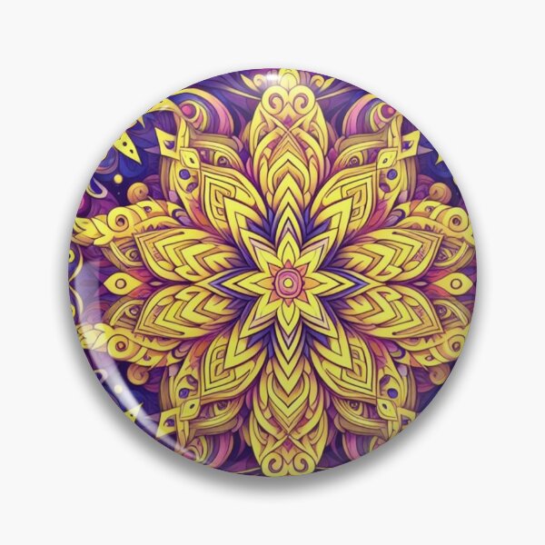 Item preview, Purple & Yellow Mandala 2 designed and sold by ollie-shop.