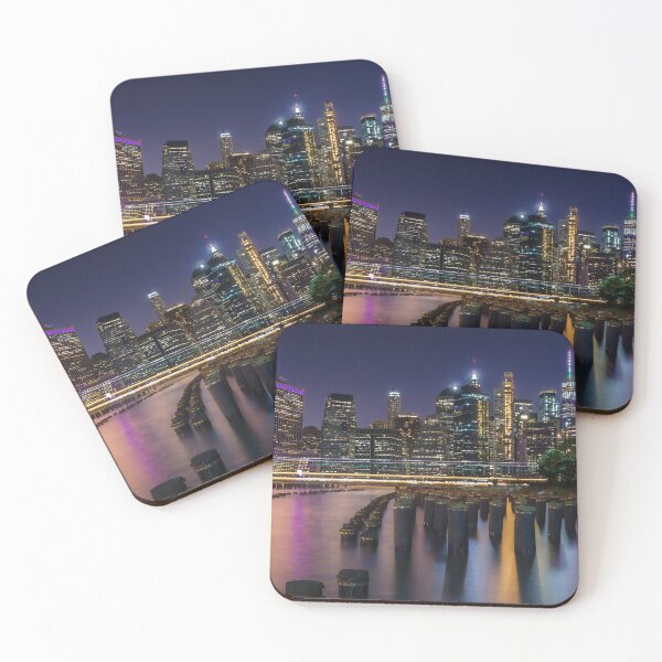 Item preview, Skyline by night on Manhattan downtown  designed and sold by Heuvelphoto.