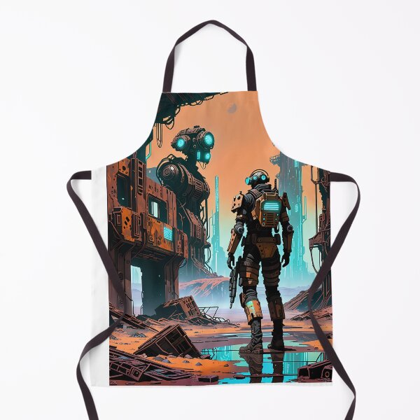 Item preview, Cyberpunk Warrior on the Wasteland designed and sold by Jackson-Will.