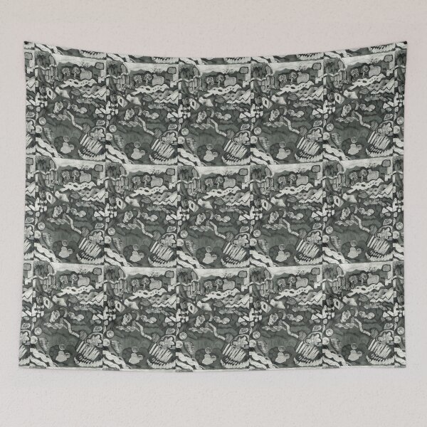 Item preview, Monochrome abstract print  designed and sold by MoisOneOffs.