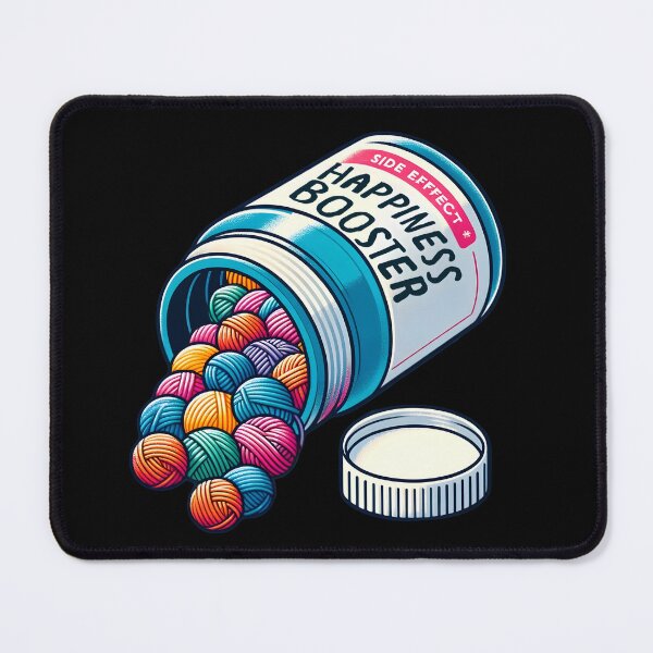Item preview, Crafting joy. Yarn Skein Pill Bottle. Knitting and crocheting lovers. designed and sold by Unitepeople.