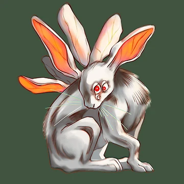 Artwork thumbnail, All Ears - Rabbit Hare design by SandDolphin