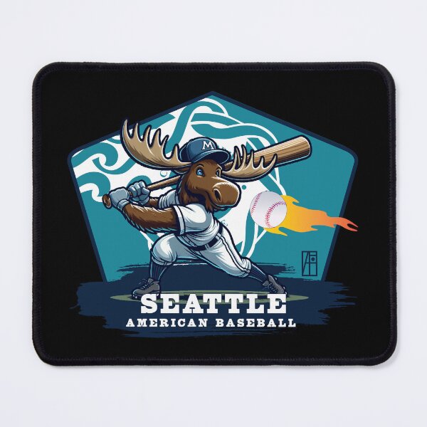 Item preview, USA - American BASEBALL - Seattle - Baseball mascot - Seattle baseball designed and sold by ArtProjectShop.