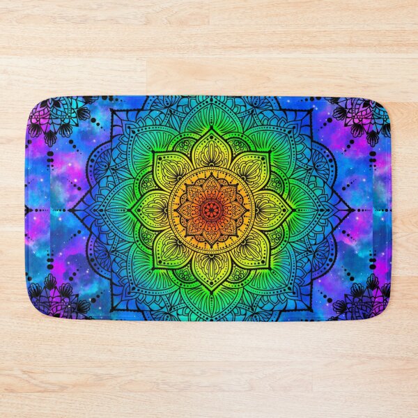 Item preview, Dark Rainbow Mandala, buddhism, lotus, abstract art designed and sold by MayGreenAbgrall.