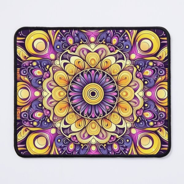 Item preview, Purple & Yellow Mandala 4 designed and sold by ollie-shop.