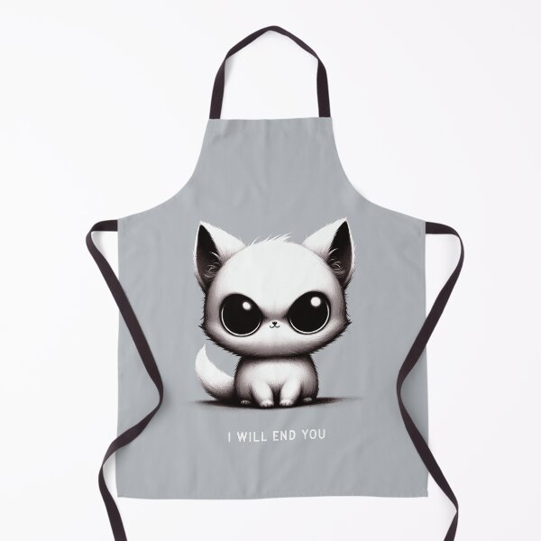 Item preview, I Will End You - Cute Threatening Kitten Illustration designed and sold by RuyaFab.
