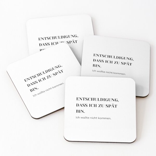Item preview, Entschuldigung, dass ich zu spät bin. Ich wollte nicht kommen  | Reluctant Attendee Design designed and sold by RM-Journey.