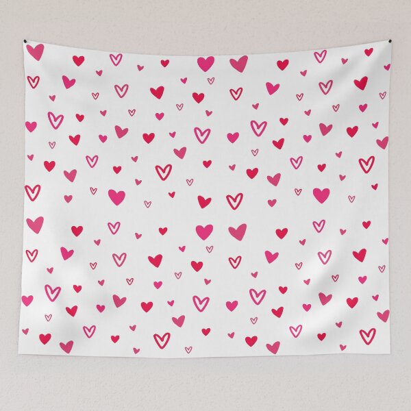 Item preview, Red and Pink Valentine's Day Hearts designed and sold by therighttee1.
