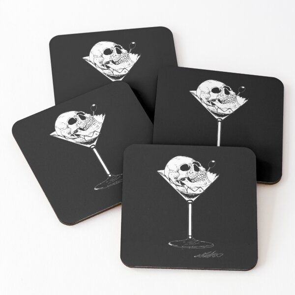 Item preview, Tattoo style 17 scull in the Champaign glass with lollipop designed and sold by TomVtX.