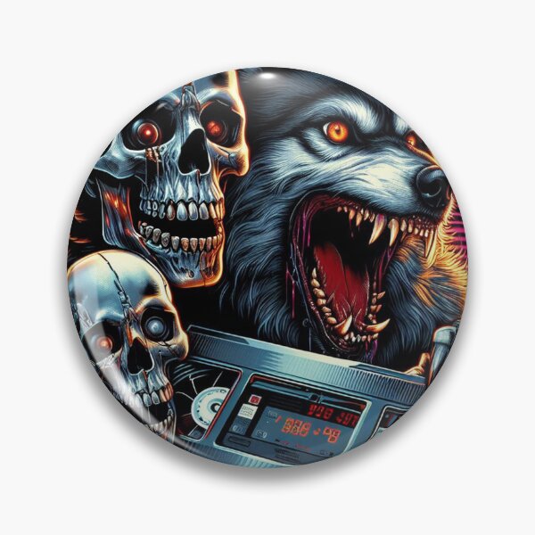Item preview, Wolf's Movie Night: Skulls & DVDs designed and sold by American Artist Designs.