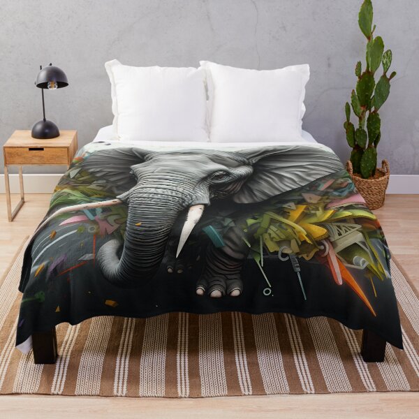 Item preview, Elefant in der bunten Welt designed and sold by Rhinosaurarts.