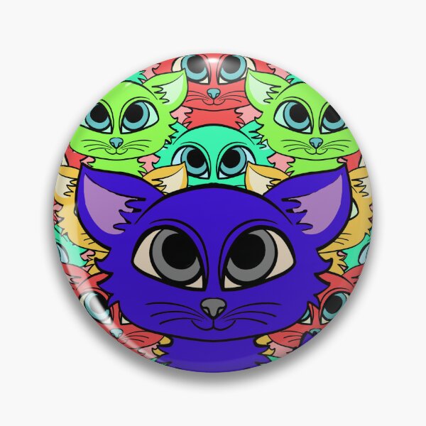 Item preview, gatos de colores designed and sold by meownderland.