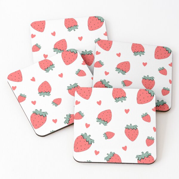 Item preview, Strawberries and Hearts designed and sold by OscarAndOphelia.