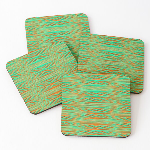 Item preview, 3D Orange and Teal Bendy Stripes designed and sold by TheRulerofEarth.