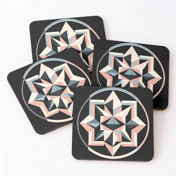 Artikelvorschau, Geometrisches Mandala in Pastelltönen entworfen und verkauft von johnnycreidy.