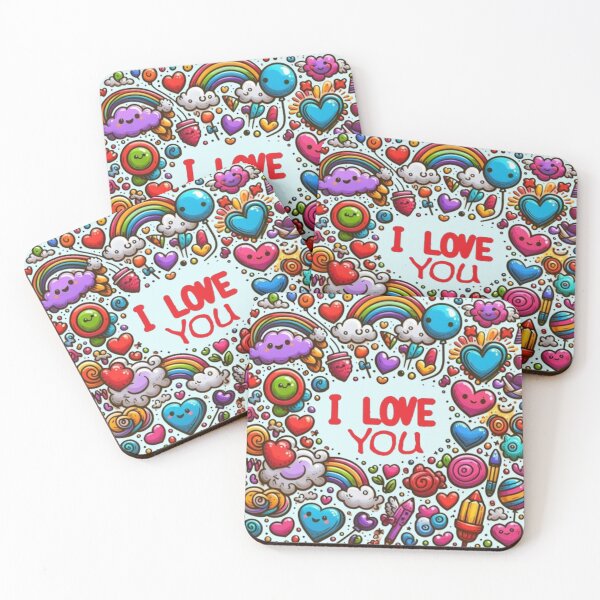 Item preview, Valentine's Day I love You board with sweet valentine elements  designed and sold by JaroDesign2023.