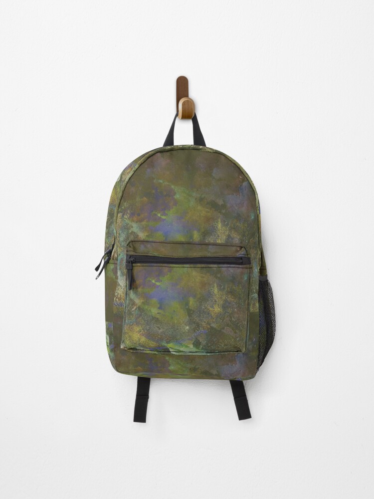 Thumbnail 1 of 3, Backpack, "Neon Seas - Verdant" Original digital art by TSteele.Art designed and sold by TSteeleArt.