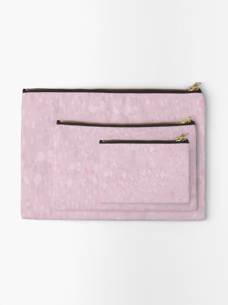 Thumbnail 2 of 4, Zipper Pouch, Pink Cotton Candy Texture designed and sold by CarlaBaremb.