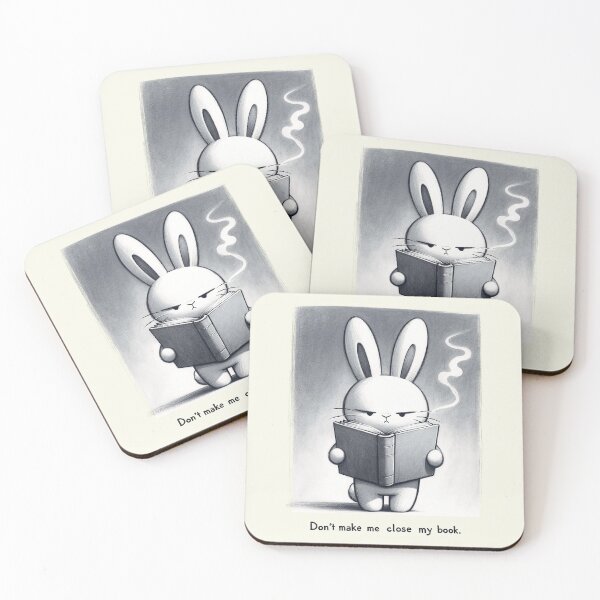 Item preview, Don't Make Me Close My Book - Grumpy Bunny Reading designed and sold by RuyaFab.