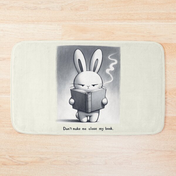 Item preview, Don't Make Me Close My Book - Grumpy Bunny Reading designed and sold by RuyaFab.