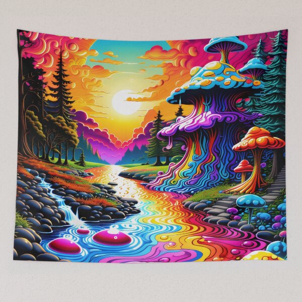Item preview, Swirly Mushroom River designed and sold by Raging Woody Designs.