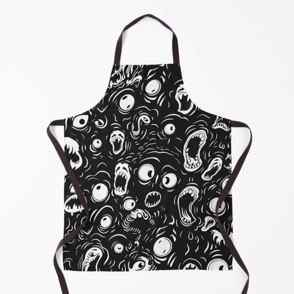 Item preview, Tiled Spooky Faces Pattern designed and sold by dcrc.