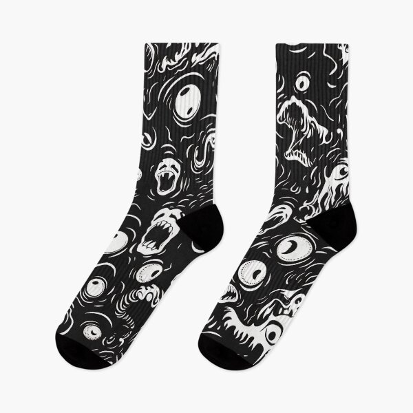 Item preview, Tiled Spooky Faces Pattern designed and sold by dcrc.