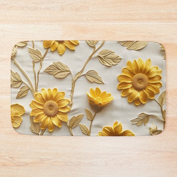 Item preview, textured yellow and white sunflower pattern designed and sold by dcrc.