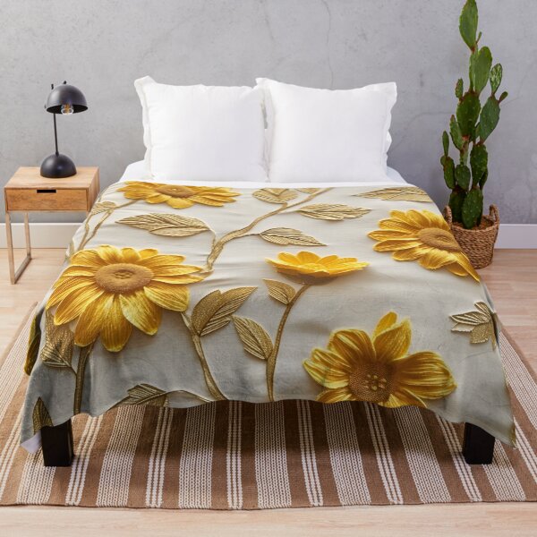 Item preview, textured yellow and white sunflower pattern designed and sold by dcrc.