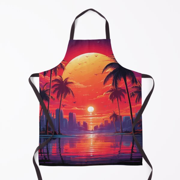 Item preview, Vivid Horizon Symphony: Tropical Synthwave Dreams designed and sold by Mullet Monkey.