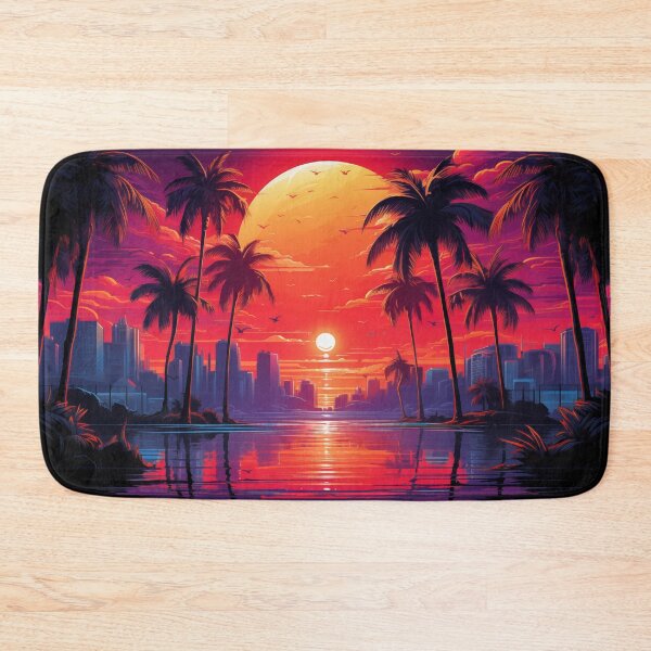 Item preview, Vivid Horizon Symphony: Tropical Synthwave Dreams designed and sold by Mullet Monkey.
