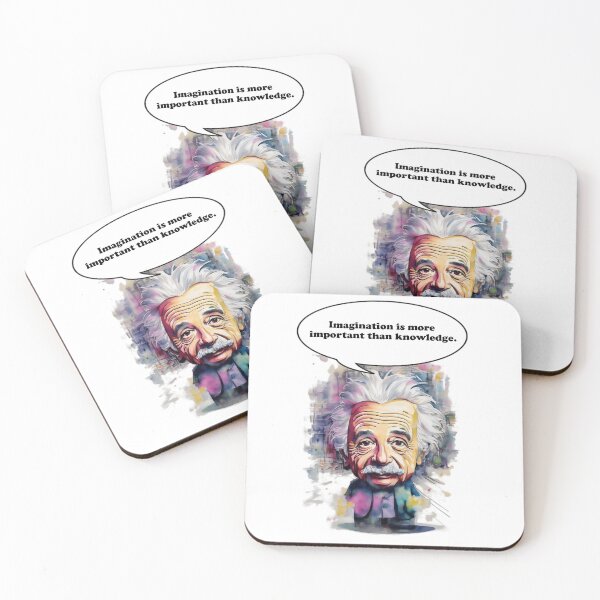 Item preview, Imagination is more important than knowledge Imagination Unleashed: Cartoon Einstein's Wisdom designed and sold by MillennialVibe.