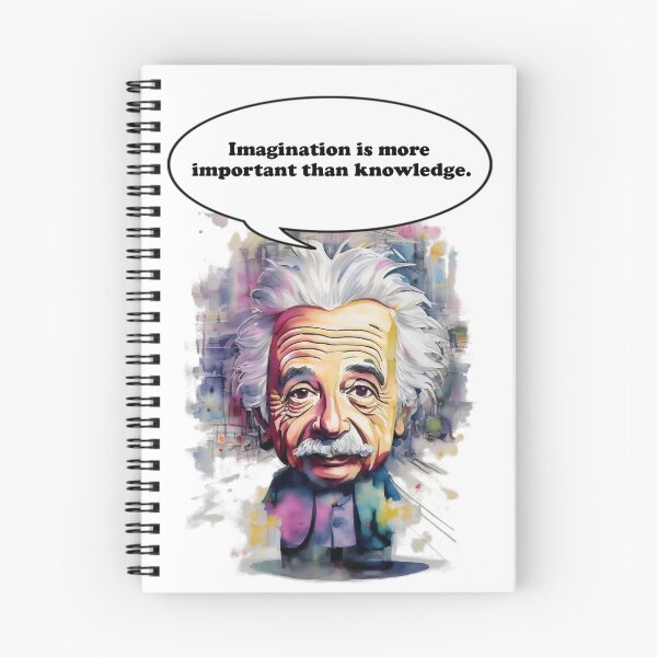 Item preview, Imagination is more important than knowledge Imagination Unleashed: Cartoon Einstein's Wisdom designed and sold by MillennialVibe.