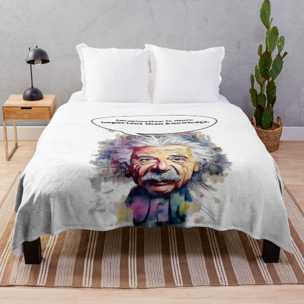 Item preview, Imagination is more important than knowledge Imagination Unleashed: Cartoon Einstein's Wisdom designed and sold by MillennialVibe.