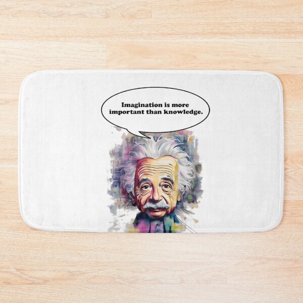 Item preview, Imagination is more important than knowledge Imagination Unleashed: Cartoon Einstein's Wisdom designed and sold by MillennialVibe.