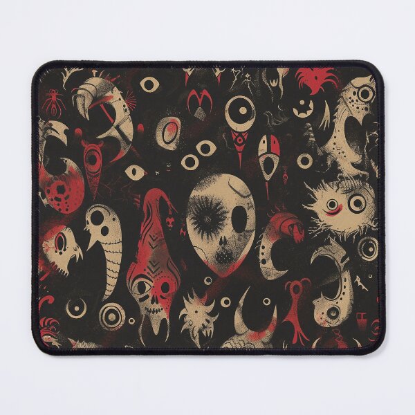 Item preview, Tiled Abstract Spooky Pattern designed and sold by dcrc.