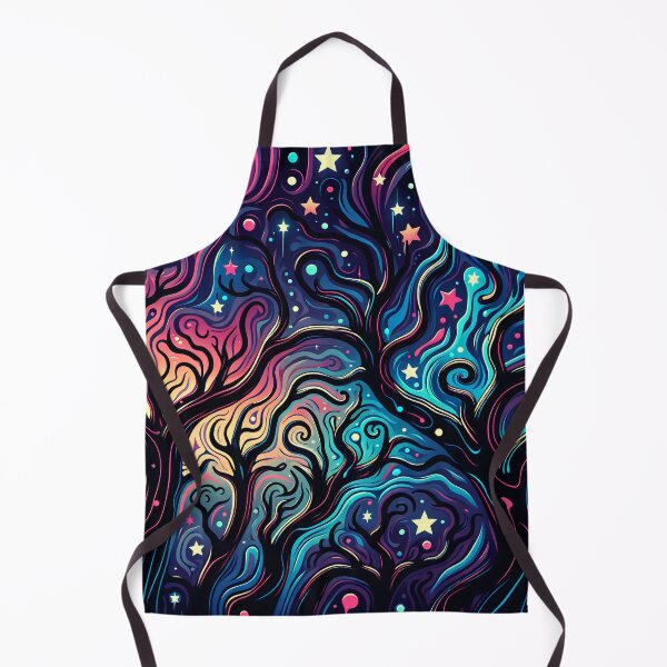 Item preview, Psychedelic Wonky Forest At Night designed and sold by humnoo.