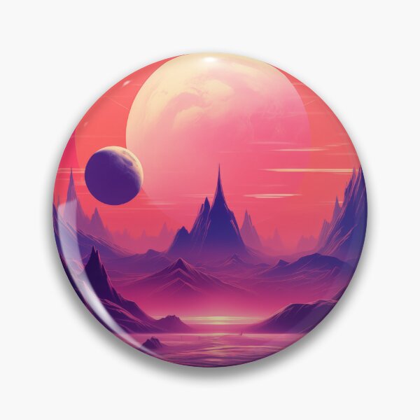 Item preview, Synthwave Outer Space: Ethereal Synthwave Planet designed and sold by Mullet Monkey.