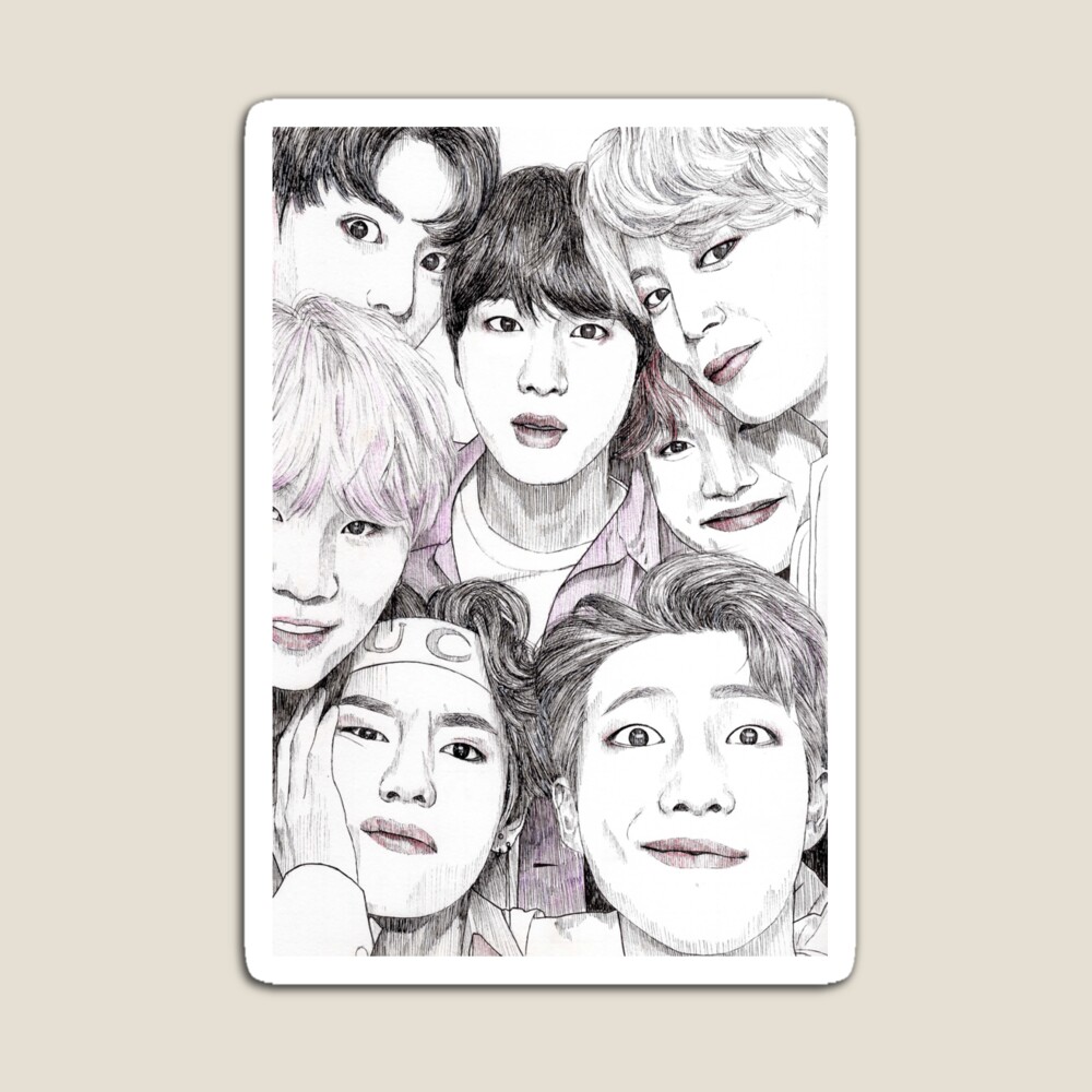 BTS DRAWINGS - Their GOGO Heart Performance - Wattpad