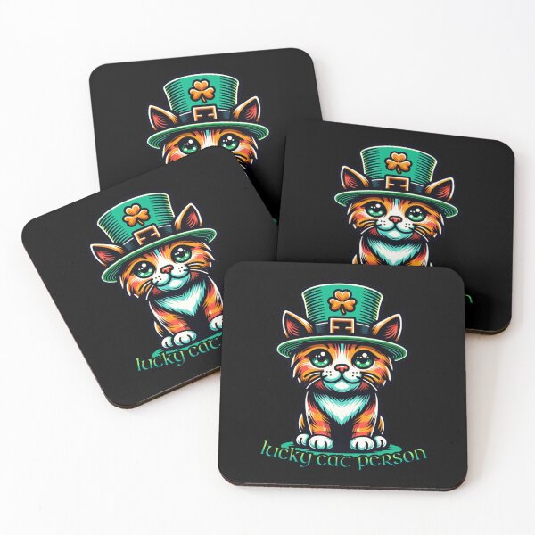 Item preview, Lucky Cat Person - Saint Patrick's Day designed and sold by SeledineArt.