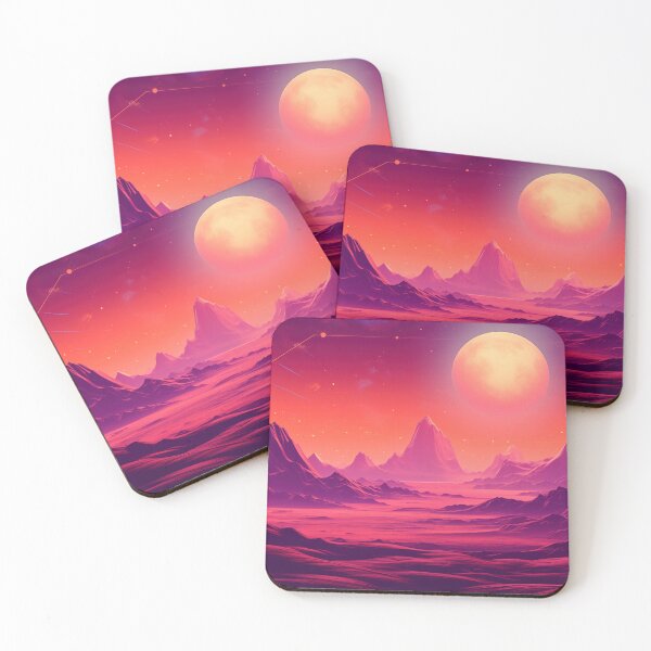 Item preview, Retrowave Outer Space: Ethereal Retrowave Planet designed and sold by Mullet Monkey.