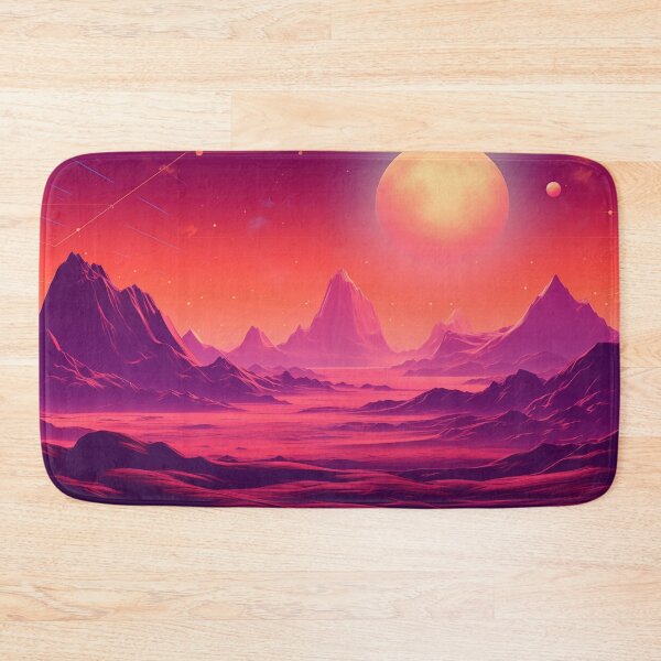 Item preview, Retrowave Outer Space: Ethereal Retrowave Planet designed and sold by Mullet Monkey.