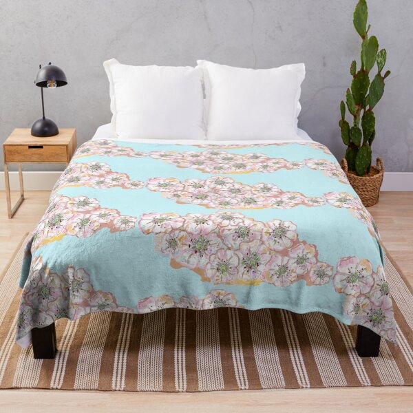 Item preview, Hawthorn Blossoms Against Iridescent Sunset – May Birth Flower designed and sold by OdomArt.
